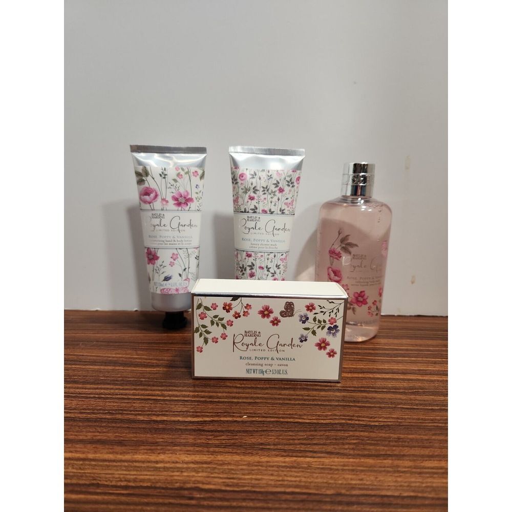 Baylis & Harding Royale Garden Rose Poppy Vanilla Soap Lotion Shower & Body Wash